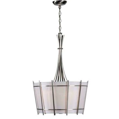 World Imports Fensu 3-Light Brushed Nickel Pendant WI307437 - Image 1 of 4