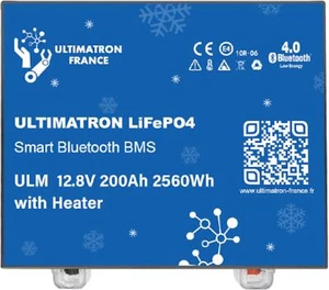 Ultimatron LifePo4 Lithiumbatterie 12,8 V 200Ah ULM-12-200H mit Bluetooth - Bild 1 von 9