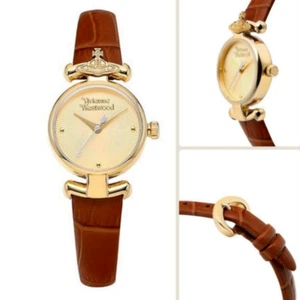 Vivienne Westwood Maida Damen Leder Uhr - VV090GDBR getragen von Suzy - Bild 1 von 3
