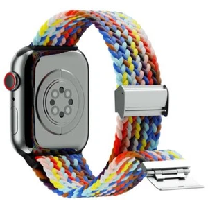 Stretchy Braided Watch Band (Only) Compatible with Apple Watch 38mm 40mm 41mm - Picture 1 of 5
