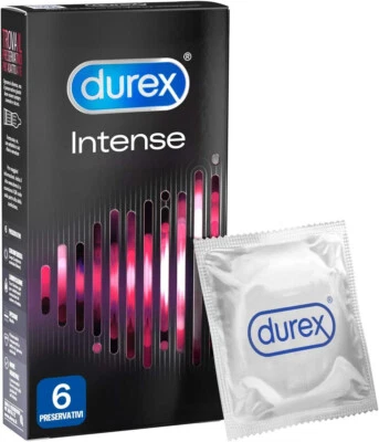 Preservativi Durex INTENSE Ultra stimolanti Confezione da 6 Profilattici  - Imagen 1 de 3