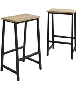 Sauder North Avenue Engineered Wood Counter Stool in Charter Oak (Set of 2) - Picture 1 of 5