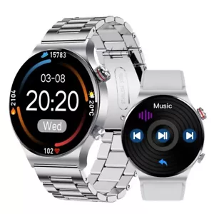 Smart Watch for Men 1.28" HD Screen Heart Rate NFC Fitness Tracker Waterproof - Picture 1 of 13