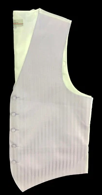 Men's Lilac Light Purple Zelente Tuxedo Vest Fullback Formal Wedding Groom L - Image 1 of 4