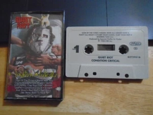 RARE OOP Quiet Riot CASSETTE TAPE Condition Critical metal 1984 Ratt Dio W.A.S.P - Picture 1 of 2