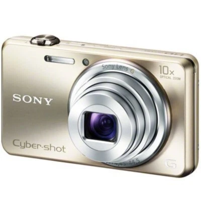 Sony Cyber Shot DSC-WX170 Digital Camera 10x Zoom 18.2 Megapixel 85% New Golden - Image 1 of 4
