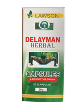 4X Lawson DelayMan Herbal Capsules for Male Vitality - 20caps