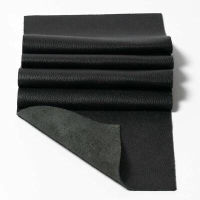 Panel de cuero negro piezas grano superior 3-3,5 oz. (1,2-1,4 mm) Foto 1 de 2