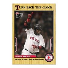 Boston Red Sox 2022 TOPPS NOW Turn Back The Clock 204 Presale Adv World Series