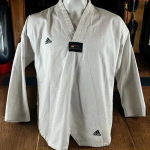 Vintage Adidas Taekwondo Shirt Gi 4 180 Martial Arts Uniform Jujutsu 80s 90s T38 - Picture 1 of 17