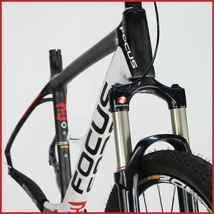 NOS FOCUS RAVEN MTB MOUNTAIN BIKE BICYCLE VINTAGE CARBON ROCK SHOX REBA MAVIC 26 - Picture 1 of 21