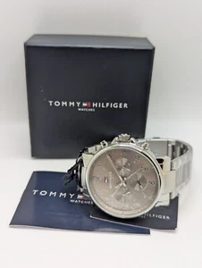 Tommy Hilfiger Mens Silver Band Gray Dial Multi-Function Wristwatch 1710382 - Picture 1 of 12