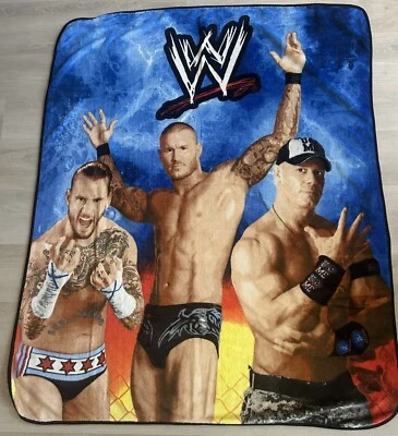 Manta polar WWE doble cara 47x58 pulgadas Cena Orton CM Punk 2012 Foto 1 de 4