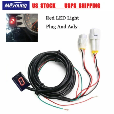 Motorcycle Gear Indicator Red LED Light For Yamaha FZ1 FZ6 FZ6R FZ8 FZ16 FZ-S - Image 1 of 4
