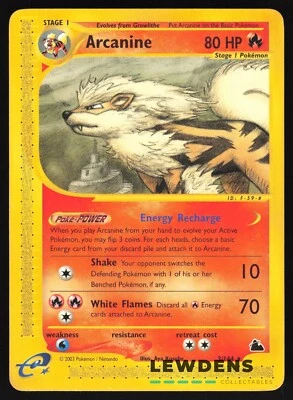 Arcanine - 3/144 - Rare - Skyridge - Pokemon Card - image 1 of 3