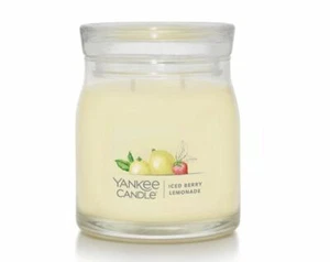 Yankee Candle - 13oz Medium Jar Signature Collection Iced Berry Lemonade SCENT - Picture 1 of 11