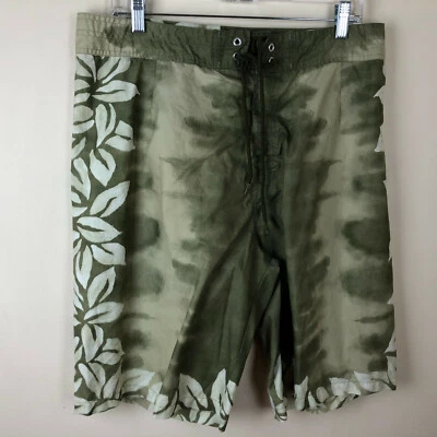 Boardshorts Nautica para Hombres Hoja Verde Talla 32 Gancho y Cierre Mosca ECU Foto 1 de 4