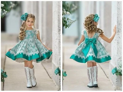 Nuevo con etiquetas Vestido de vacaciones Dollcake Princess Diaries verde esmeralda niñas talla 7 Foto 1 de 2