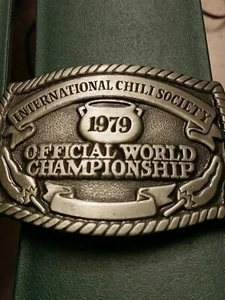 Belt Buckle International  Chili Society 1979 Official World Championship Oden - Picture 1 of 9