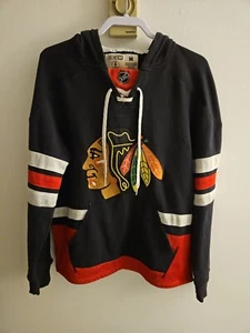 NHL CHICAGO BLACKHAWKS ICE HOCKEY HOODED TOP JERSEY CCM SIZE  ADULT - Picture 1 of 9