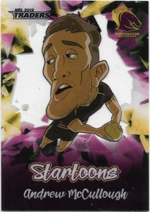 2019 Nrl Traders Startoons (ST1) Andrew McCULLOUGH Broncos - Picture 1 of 1