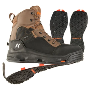 Korkers BuckSkin Fly Fishing Wading Boots with Convertible Outsoles - All Sizes