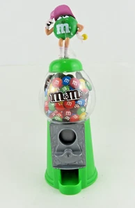 M&M'S 2012 9"T GREEN M&M w/Tennis Racket & Ball Candy Dispenser / Coin Bank - Picture 1 of 8