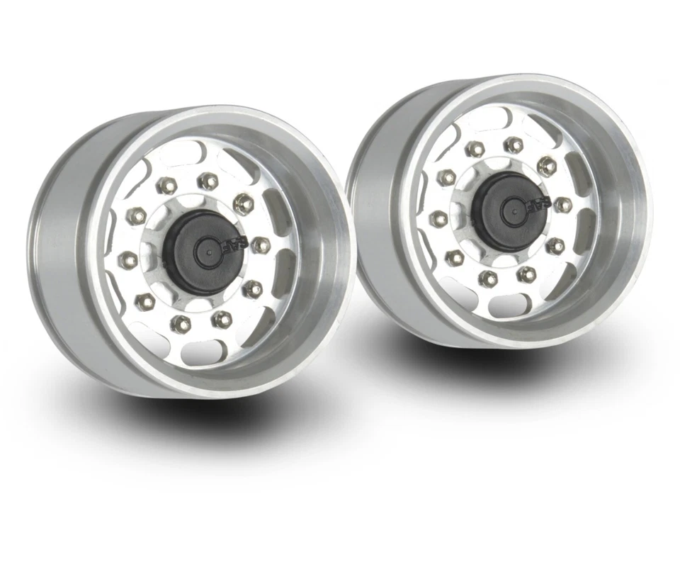 1:14 Alu Aufliegerfelge Langloch mitlaufend 2 St. f. Tamiya LKW Carson 500907350 - Bild 1 von 1