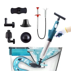 Air Toilet Drain Blaster Plunger Powerful Manual High Pressure Dredge Plumbin... - Picture 1 of 8