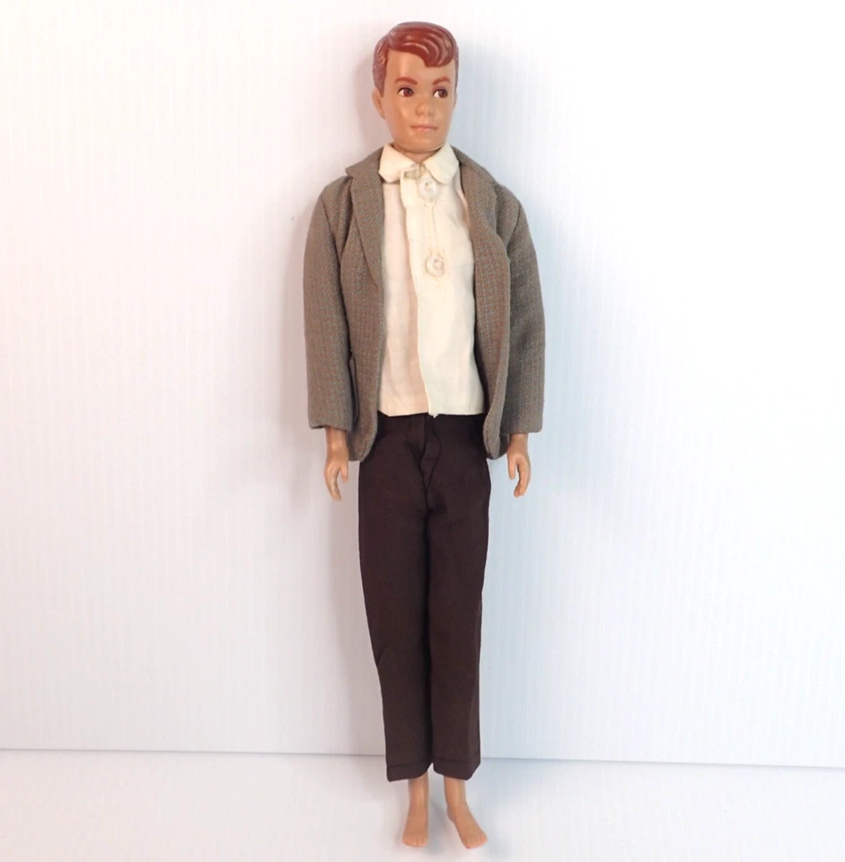 Muñeca ALLAN de pelo rojo vintage (Ken's Buddy) con atuendo MATTEL Copyright 1960 Foto 1 de 4