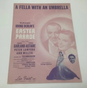 A Fella with an Umbrella -Irving Berlin Easter Parade-1948 Sheet Music - Picture 1 of 3