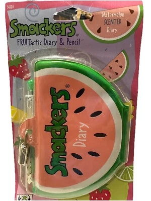 Smackers Diary Pencil Watermelon Scented NOS Sealed Pink Green Y2K Rare Vintage - Image 1 of 4
