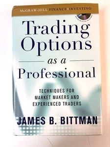 Trading Options As A Professional By James B. Bittman Hardcover Book With CD - Picture 1 of 9