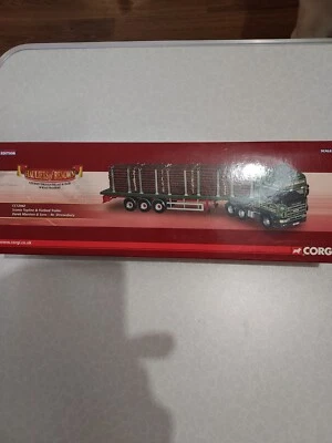 Corgi 1:50 SCANIA TOPLINE & FLATBED TRAILER.CC12942 - Image 1 of 4