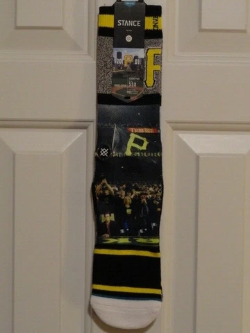 New! Mens STANCE MLB PITTSBURG PIRATES Combed Cotton Crew Socks 558 Cover