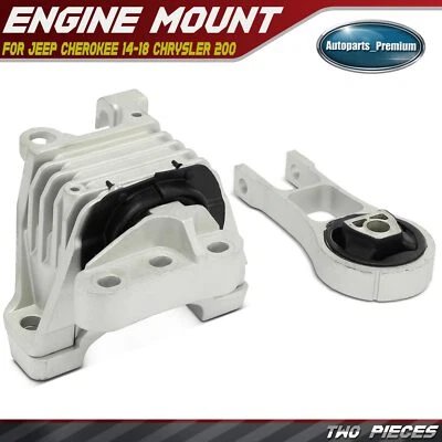 2x Montaje de motor y montaje de amortiguador de motor para Jeep Cherokee Chrysler 200 2014-2018 Foto 1 de 4