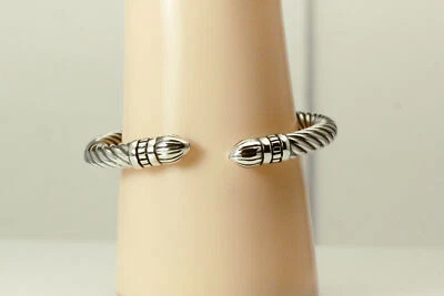 Pulsera de plata de ley 925 con diseño de cable con bisagras ITALIA 24,2 gramos (BR5140) Foto 1 de 4