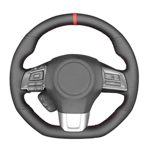 MEWANT Hand Stitched Genuine Leather Steering Wheel Cover for Subaru WRX (STI... - Picture 1 of 6