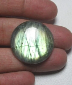 Natural Labradorite Round Cabochon 43.70 Cts Smooth Gemstone Cabochon H 4641 - Picture 1 of 7