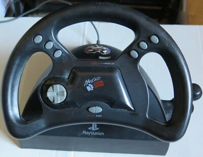 Volante + Pedaliera Mad Catz Racing Wheel and Pedals SLEH-0005 Playstation PS1 - Immagine 1 di 4