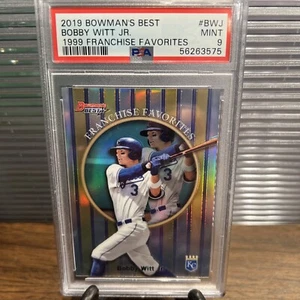 2019 Bowman's Best Bobby Witt Jr. Franchise Favorites PSA 9 Mint Royals - Picture 1 of 2