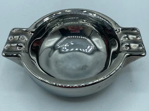 Vintage Mercury Glass MCM Ashtray Trinket Dish Paperweight - Picture 1 of 7
