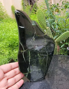 Natural Serpentine Polished Tumble/Freeform From Pakistan Crystal 1.2kg 22x12cm - Picture 1 of 10