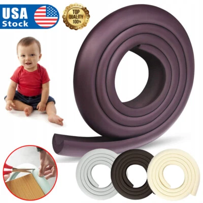 Protector de borde para bebé inodoro e impermeable cojín de borde de escritorio de goma suave 2 piezas Foto 1 de 4