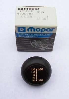 1974 75 1976 1977 1978 1979 Dodge Truck Ramcharger M880 NOS MoPar 4WD BOTÃO DE MUDANÇA - Imagem 1 de 3