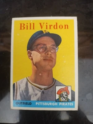 1958 Topps No198 Билл Вирдон! ОТЛИЧНОЕ СОСТОЯНИЕ! Без складок!! - Изображение 1 из 2