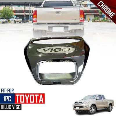 Cubierta de manija cromada para portón trasero Fit Toyota Hilux MK5 MK6 Vigo Champ 2005-2014 Foto 1 de 4