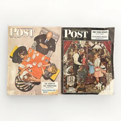 The Saturday Evening Post 15 May 3 April 1948 Full Magazine 2 Issues Foto 1 de 4