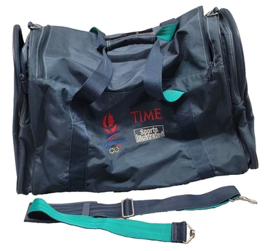 Bolso de Lona Adidas De Colección Para Hombres Azul Alemania Occidental Gimnasio Viaje Deportes Atlético Años 80 Foto 1 de 4