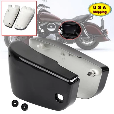 Gloss ABS Battery Side Fairings Cover For Kawasaki Vulcan 1500 VN1500A/E Classic Foto 1 de 4
